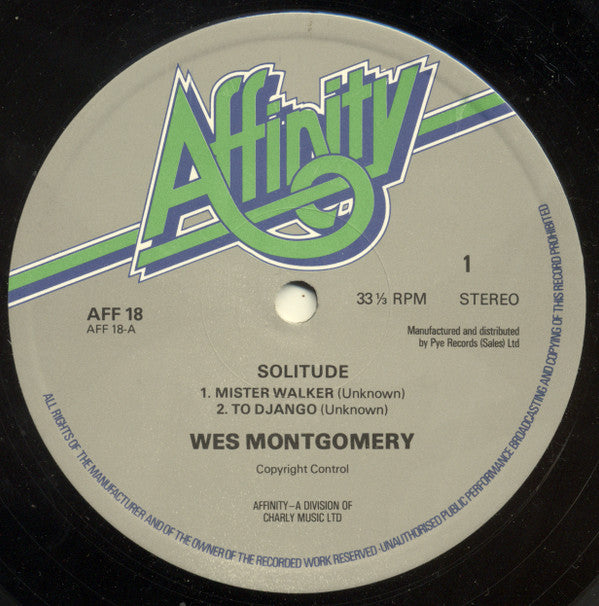 Wes Montgomery - Solitude (LP, Album)