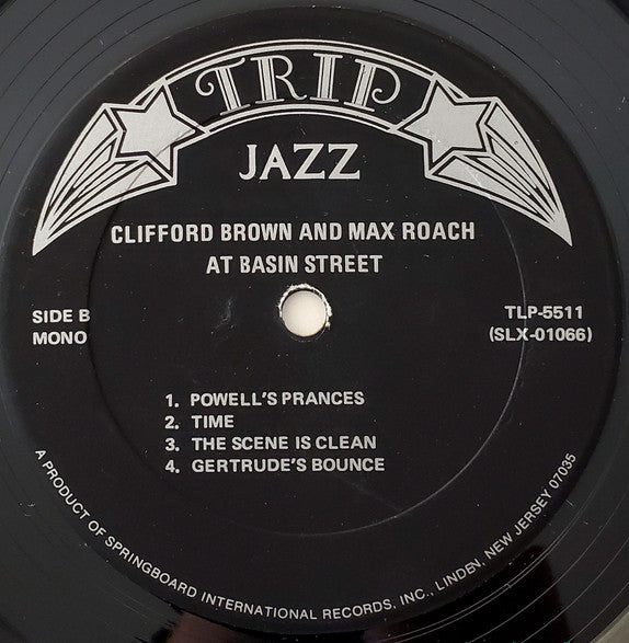 Clifford Brown And Max Roach - At Basin Street (LP, Album, Mono, RE)