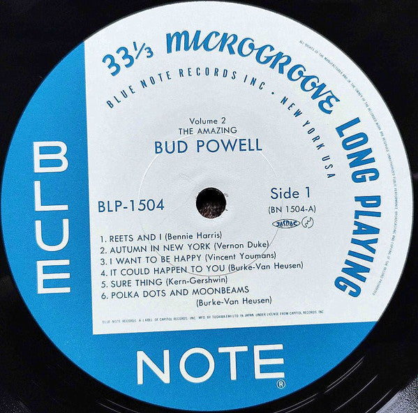 Bud Powell - The Amazing Bud Powell, Volume 2(LP, Album, Mono, RE, RM)