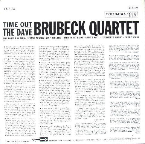 The Dave Brubeck Quartet - Time Out (LP, Album, RE)