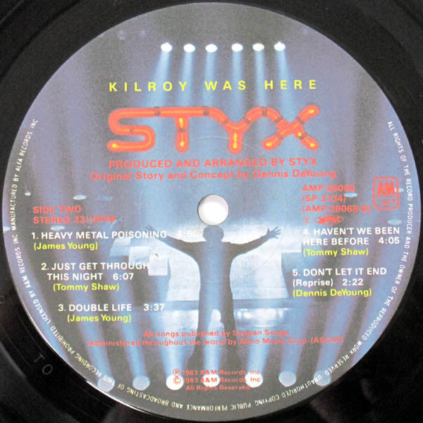 Styx - Kilroy Was Here (LP, Album, Gat)