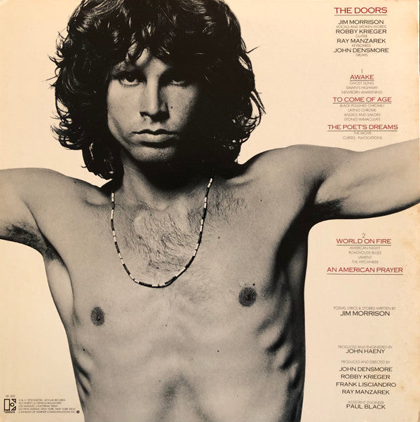 Jim Morrison Music By The Doors - An American Prayer (LP, Album)