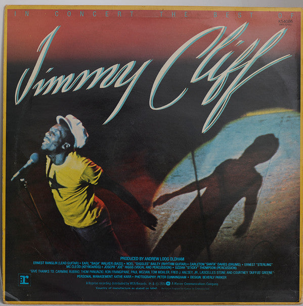 Jimmy Cliff - In Concert - The Best Of Jimmy Cliff (LP, Album)