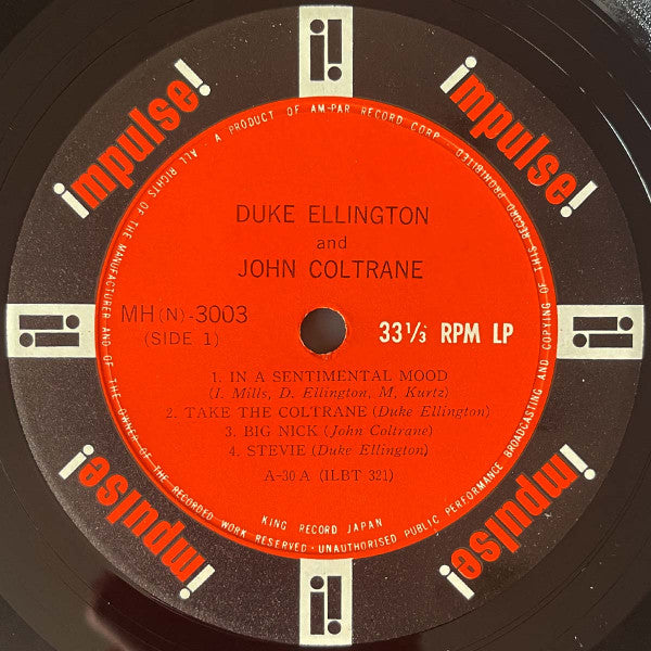 Duke Ellington - Duke Ellington & John Coltrane(LP, Album, Mono)