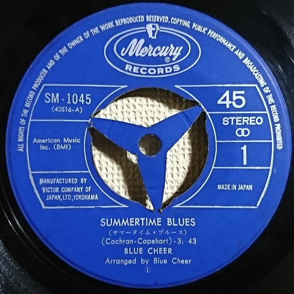 Blue Cheer - Summertime Blues (7"", Single, ¥40)
