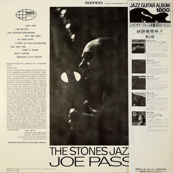 Joe Pass - The Stones Jazz (LP, Album, RE)