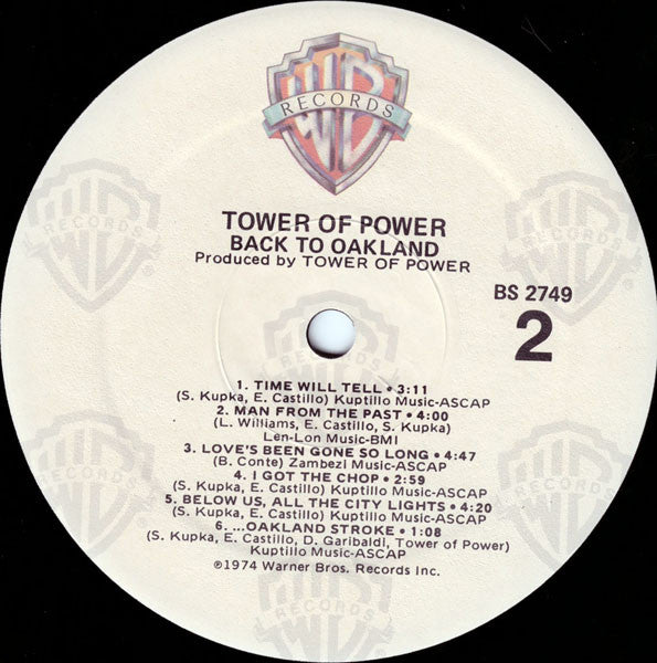 Tower Of Power - Back To Oakland (LP, Album, RE)