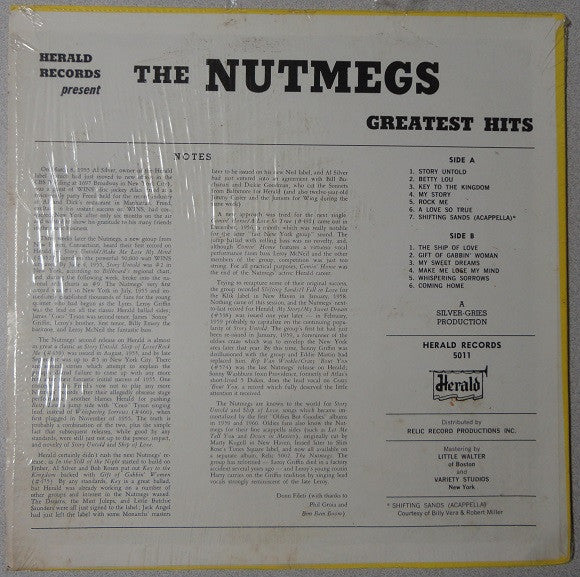 The Nutmegs - Greatest Hits (LP, Comp)