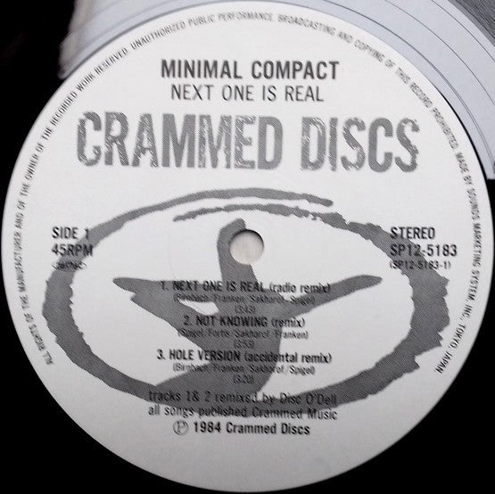 Minimal Compact - Next One Is Real (12"")