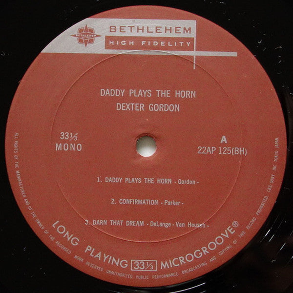 Dexter Gordon - Daddy Plays The Horn (LP, Mono, RE)