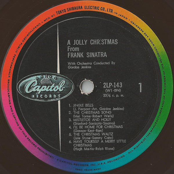 Frank Sinatra - A Jolly Christmas From Frank Sinatra(LP, Album, Mon...