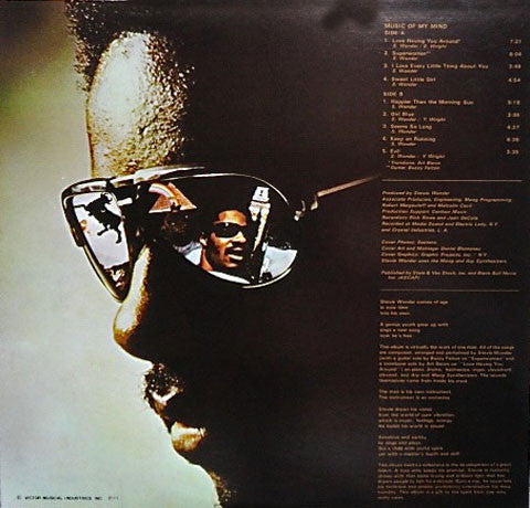 Stevie Wonder - Music Of My Mind (LP, Album, RE, Gat)