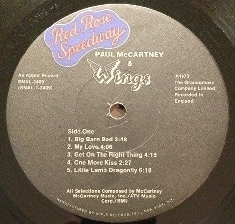 Paul McCartney & Wings* - Red Rose Speedway (LP, Album, Jac)