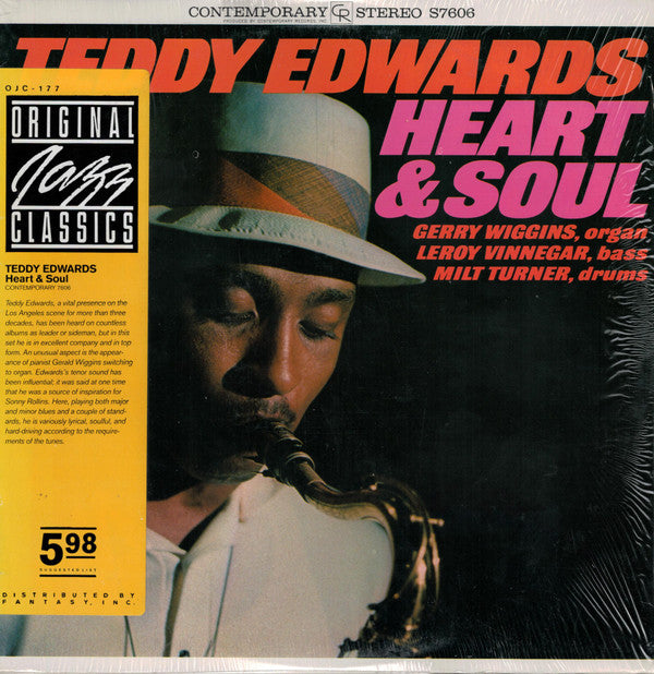Teddy Edwards - Heart & Soul (LP, Album, RE)