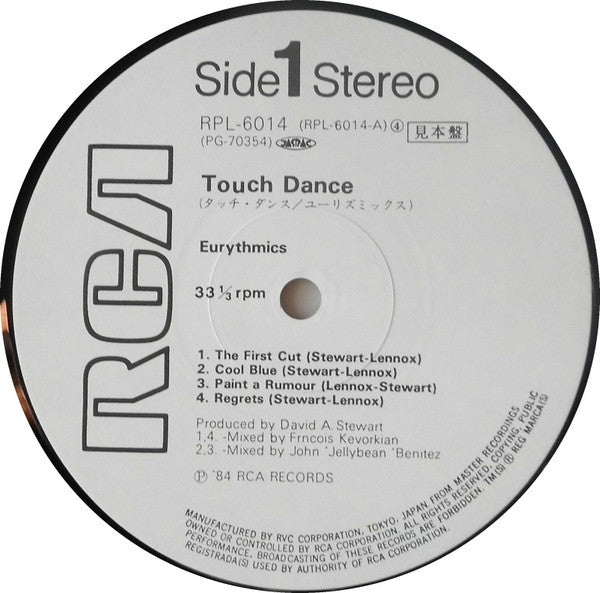 Eurythmics - Touch Dance (LP, Album, Promo)