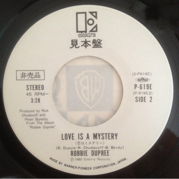 Robbie Dupree - Hot Rod Hearts / Love Is A Mystery (7"", Single, Pro)