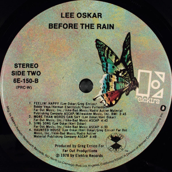 Lee Oskar - Before The Rain (LP, Album, PRC)
