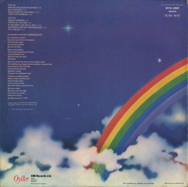 Rainbow - Ritchie Blackmore's Rainbow (LP, Album, Gat)