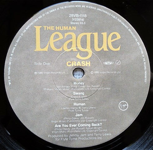 The Human League - Crash (LP, Album)