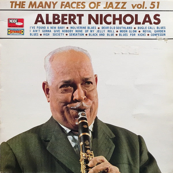 Albert Nicholas - The Many Faces Of Jazz Vol. 51 (LP, Album)