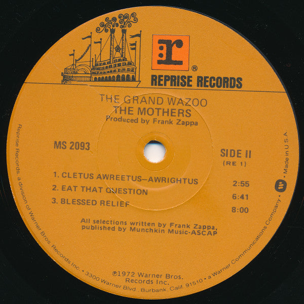 The Mothers - The Grand Wazoo (LP, Album, RE, Cap)