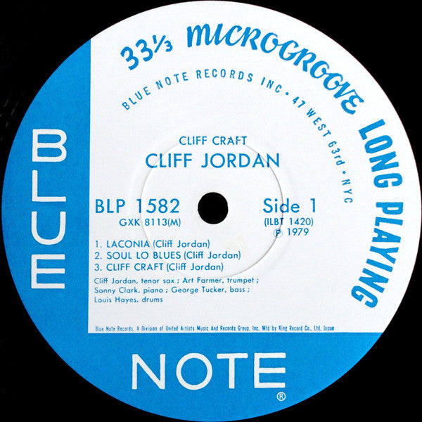 Cliff Jordan* - Cliff Craft (LP, Album, Mono, RE)