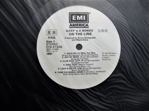 Gary U.S. Bonds - On The Line (LP, Album, Promo)