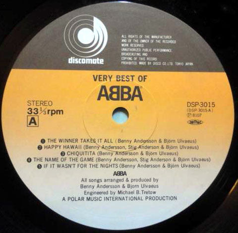 ABBA - Very Best Of ABBA (2xLP, Comp)