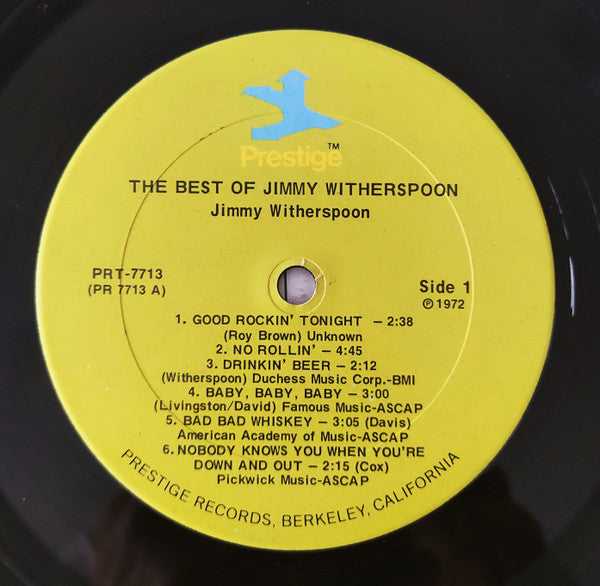 Jimmy Witherspoon - The Best Of Jimmy Witherspoon (LP, Comp, RE)