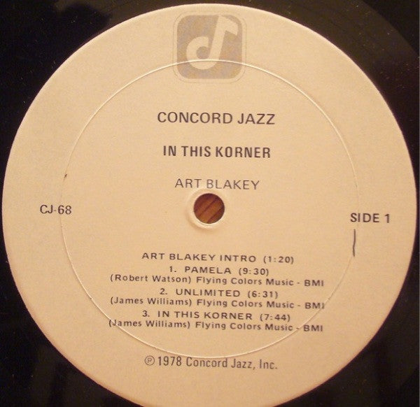 Art Blakey - In This Korner (LP, Album)