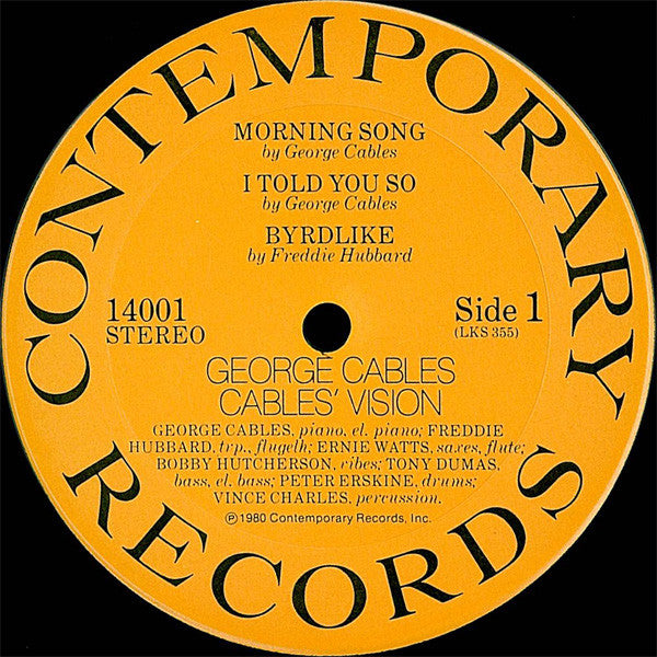 George Cables - Cables' Vision (LP, Album)