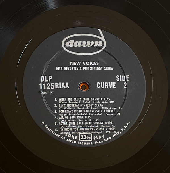 Rita Reys, Sylvia Pierce & Peggy Serra - New Voices (LP, Album)