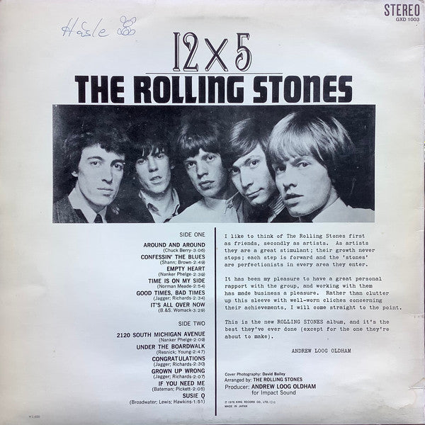 The Rolling Stones - 12 X 5 (LP, Album, RE)