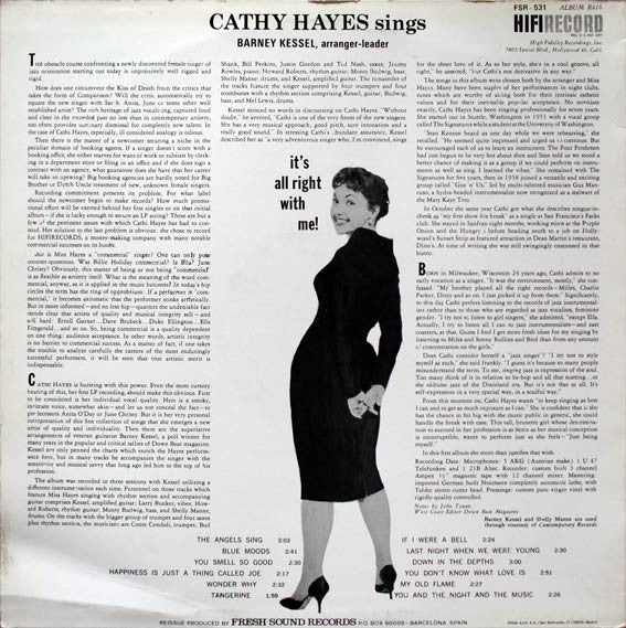 Cathy Hayes - It's All Right With Me (LP, Album)
