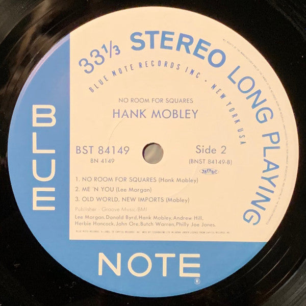 Hank Mobley - No Room For Squares (LP, Album, Ltd, RE)