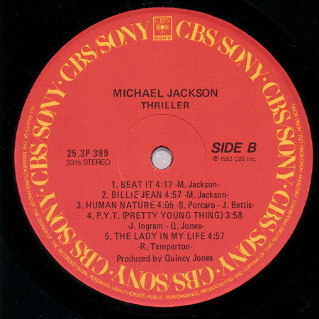 Michael Jackson - Thriller (LP, Album, Gat)