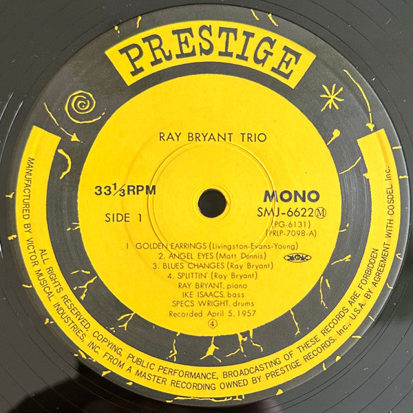 Ray Bryant Trio - Piano Piano Piano Piano... (LP, Album, Mono, RE)