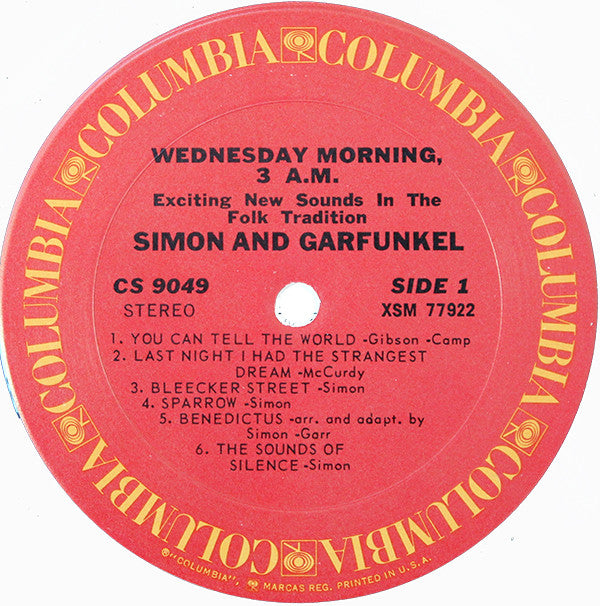 Simon & Garfunkel - Wednesday Morning, 3 A.M. (LP, Album, RE, Pit)