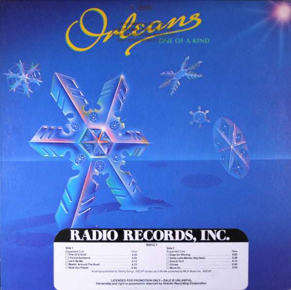 Orleans - One Of A Kind (LP, Album, Spe)