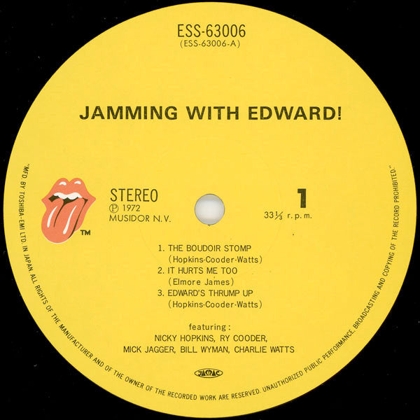 Nicky Hopkins - Jamming With Edward!(LP, Album, RE)