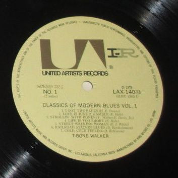 T-Bone Walker - Classics Of Modern Blues Vol. 1 (LP, Comp, Mono)