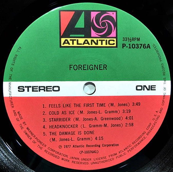 Foreigner - Foreigner (LP, Album)