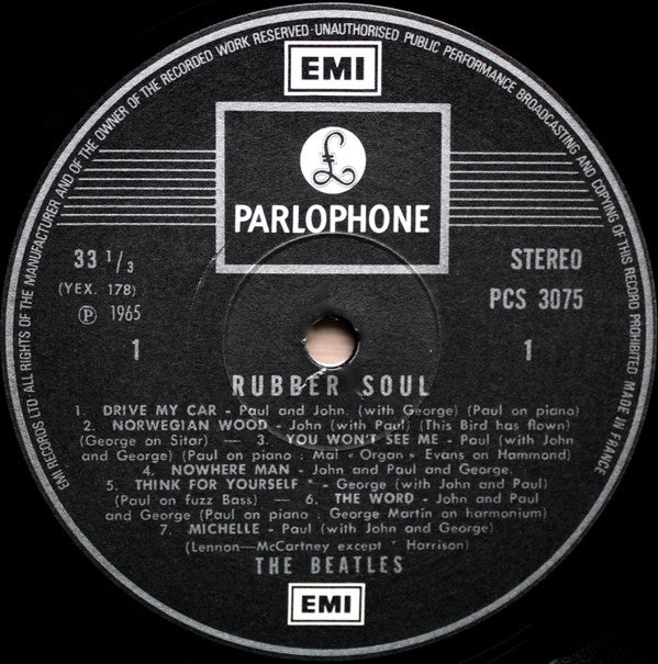 The Beatles - Rubber Soul (LP, Album, RP, fre)