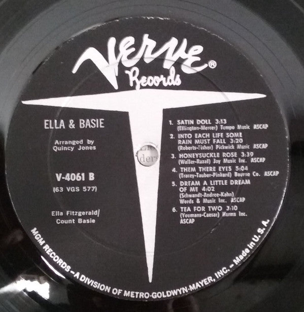 Ella* And Basie* - Ella And Basie! (LP, Album, Mono, Fir)