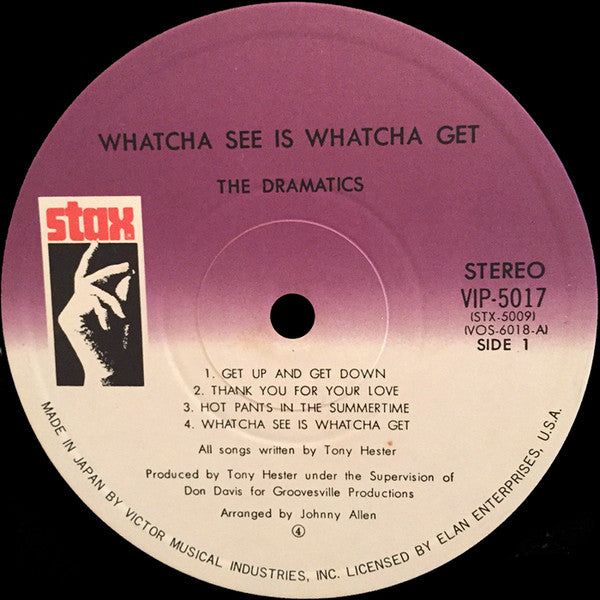 The Dramatics - Whatcha See Is Whatcha Get (LP, Album, Ltd, RE, Gat)