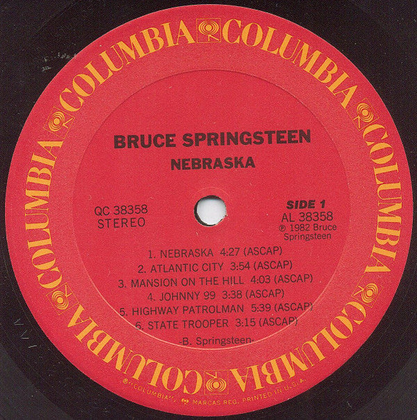 Bruce Springsteen - Nebraska (LP, Album, Pit)