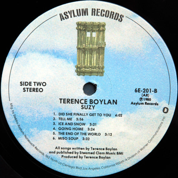 Terence Boylan - Suzy (LP, Album, AR )