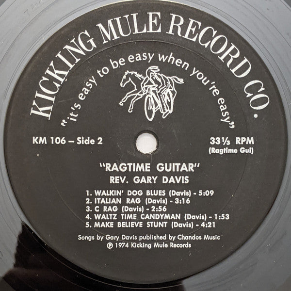 Rev. Gary Davis - Ragtime Guitar (LP, Album)
