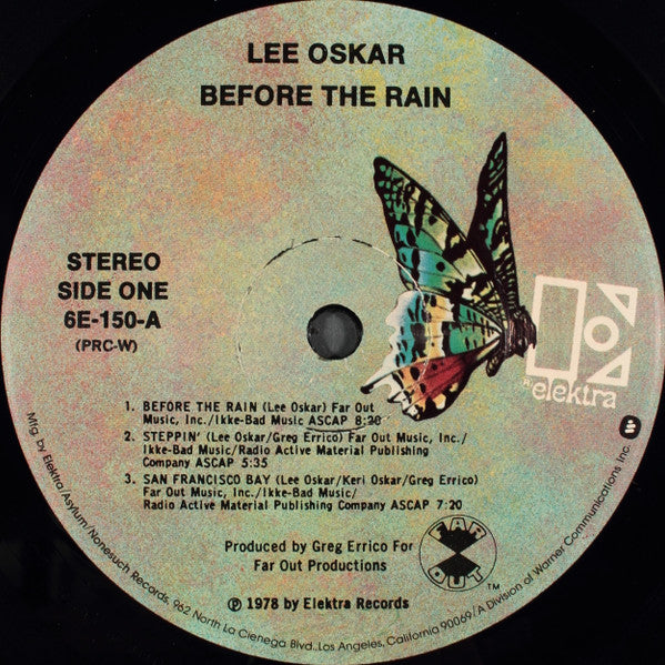 Lee Oskar - Before The Rain (LP, Album, PRC)