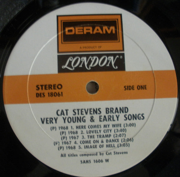 Cat Stevens - Very Young And Early Songs (LP, Comp, W -)